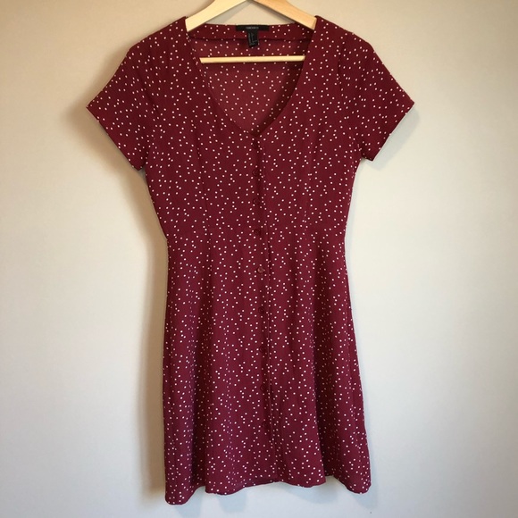 Forever 21 Polka dot button up dress - Picture 2 of 7